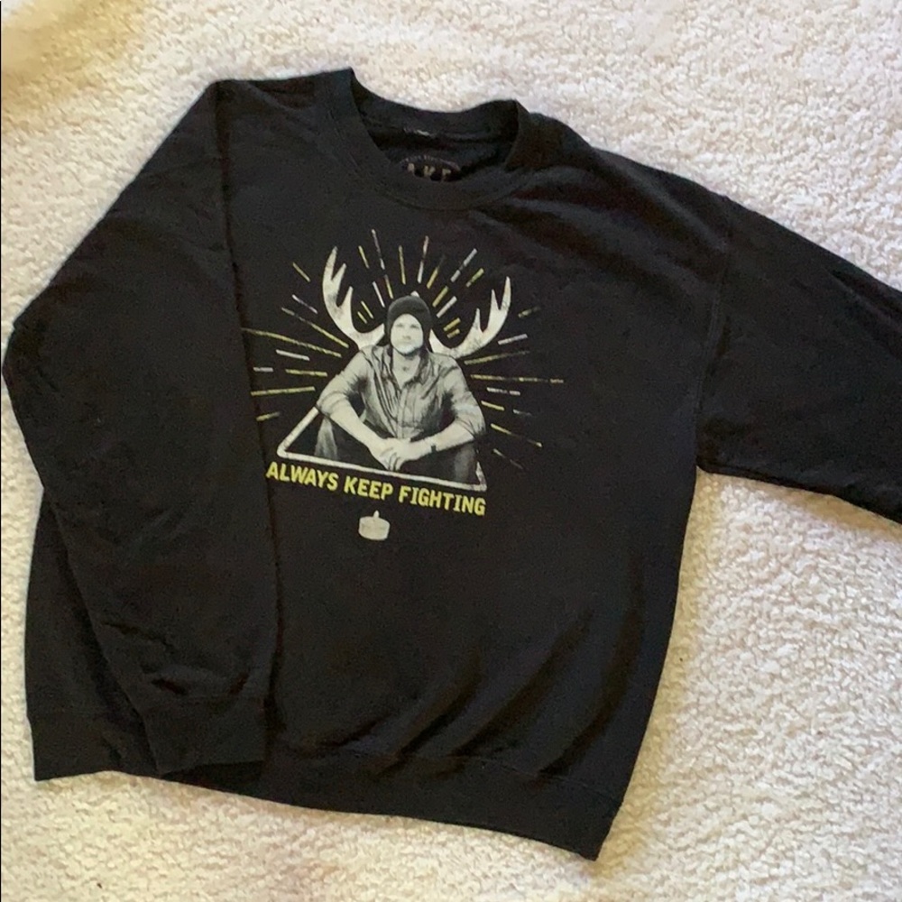 Always keep fighting supernatural crewneck